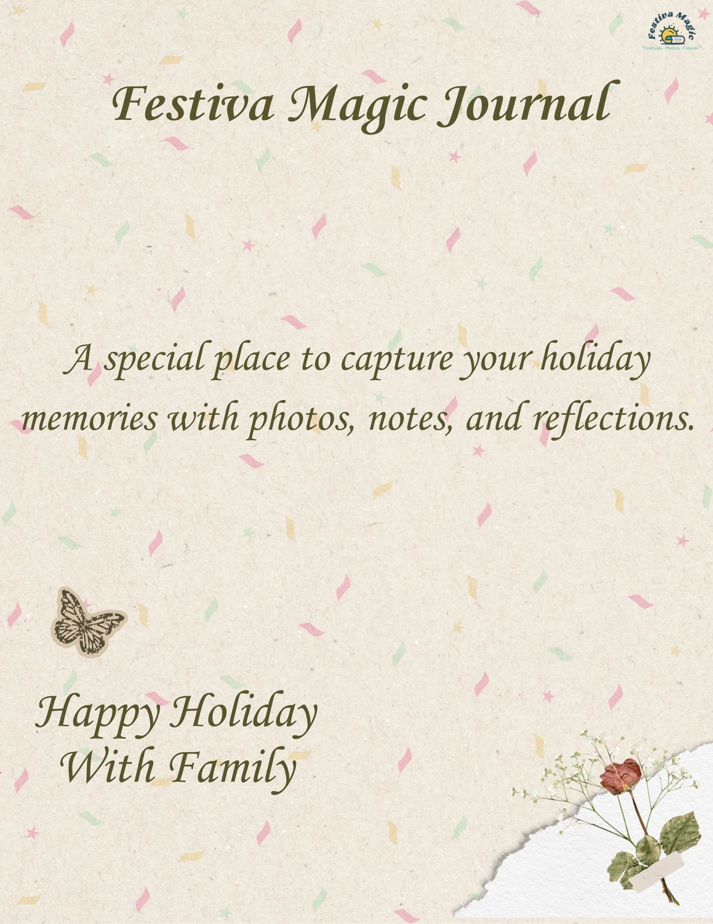 Festiva Magic - Holiday & Festival Printable Journal Bundle (Thanksgiving, Diwali, Halloween, Christmas & New Year)